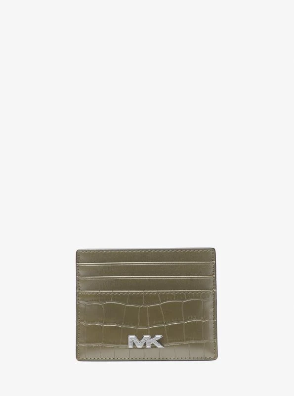 Michael Kors Rivington Crocodile-Embossed Tall Card Case 1