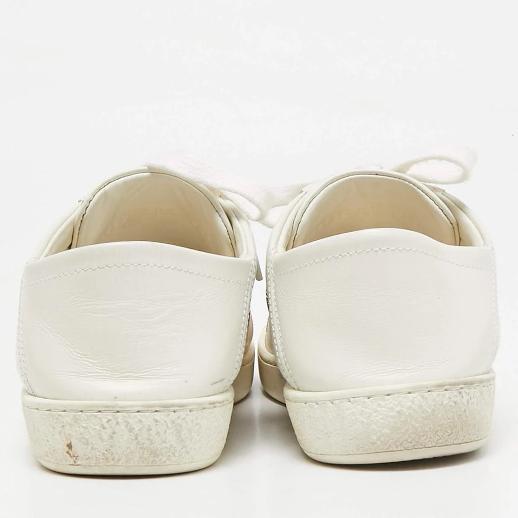 Gucci Gucci White Leather Star and Bee Embroidered Ace Sneakers Size 36 5