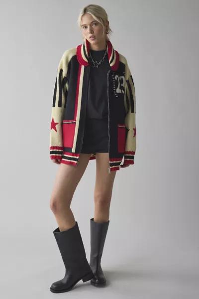 Jaded London Jaded London Team 23 Knitted Zip-Up Jacket
