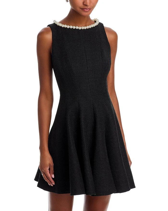 Shop Faux Pearl Trim Tweed Sleeveless Mini Dress - Exclusive on Sale at  BeyondStyle  Get 60% Off Faux Pearl Trim Tweed Sleeveless Mini Dress -  Exclusive with Limited-Time Flash Deals, Exclusive