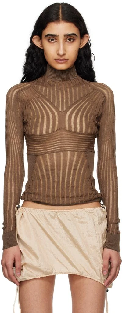 Isa Boulder Brown Onion Sweater 1