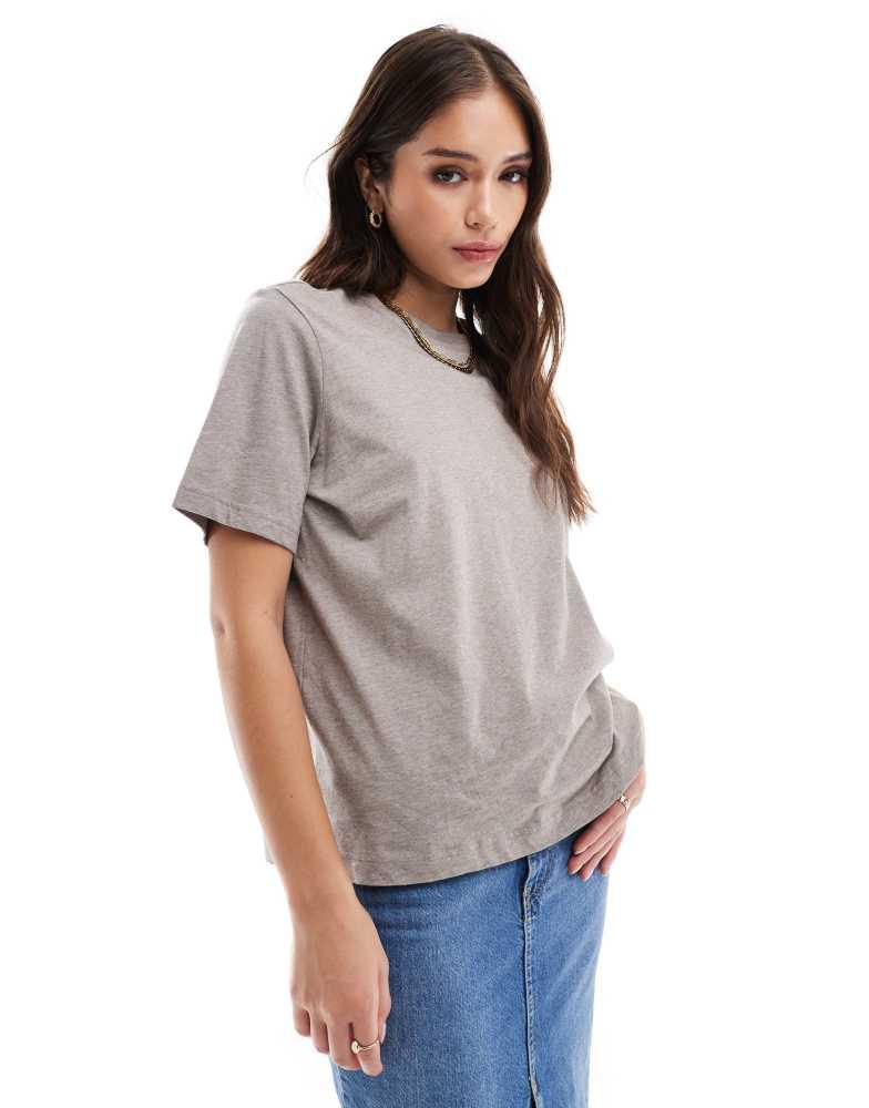 & Other Stories & Other Stories relaxed short sleeve t-shirt in mole