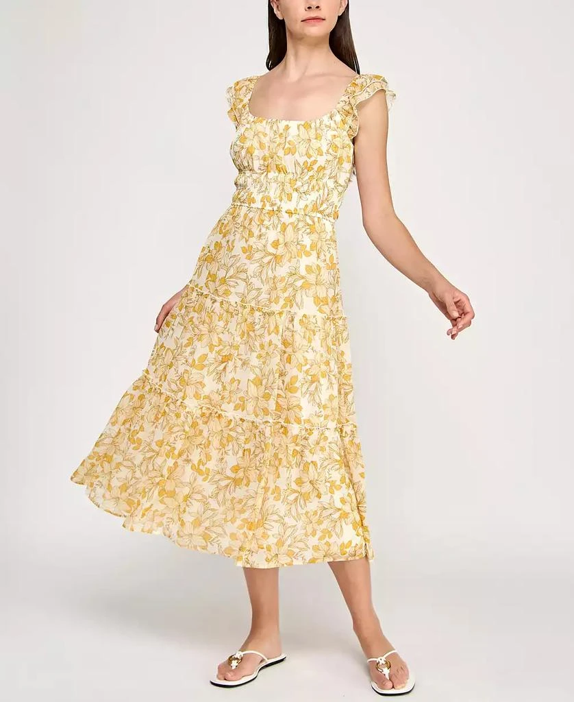 Shop Juniors' Chiffon Printed Flutter-Sleeve Midi Dress on Sale at  BeyondStyle  Get 31% Off Juniors' Chiffon Printed Flutter-Sleeve Midi Dress  with Limited-Time Flash Deals, Exclusive Discounts, and Special Offers.  Enjoy Unbeatable