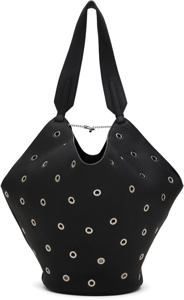 【関税込み】KHAITE ブラック Emma トートバッグ Emma Tote in Black Crackle Patent Leather – KHAITE