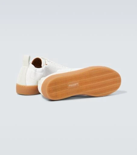 Dries Van Noten Suede-trimmed leather sneakers 7