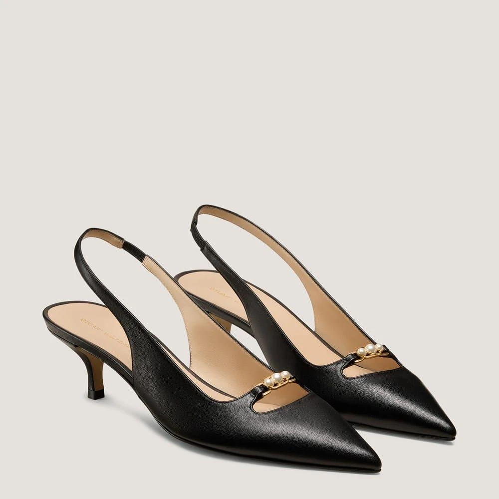 Stuart Weitzman Emmaline Pearl Slingback Pump 50