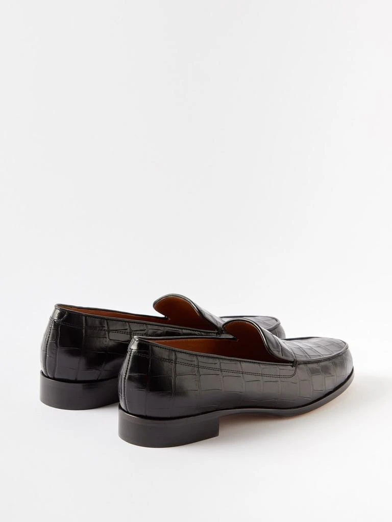 Emme Parsons Danielle croc-effect leather loafers 4