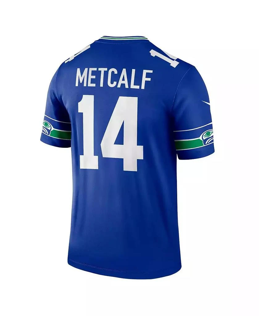 NIKE Men's DK Metcalf Royal Seattle Seahawks Throwback Legend Player Jersey 4
