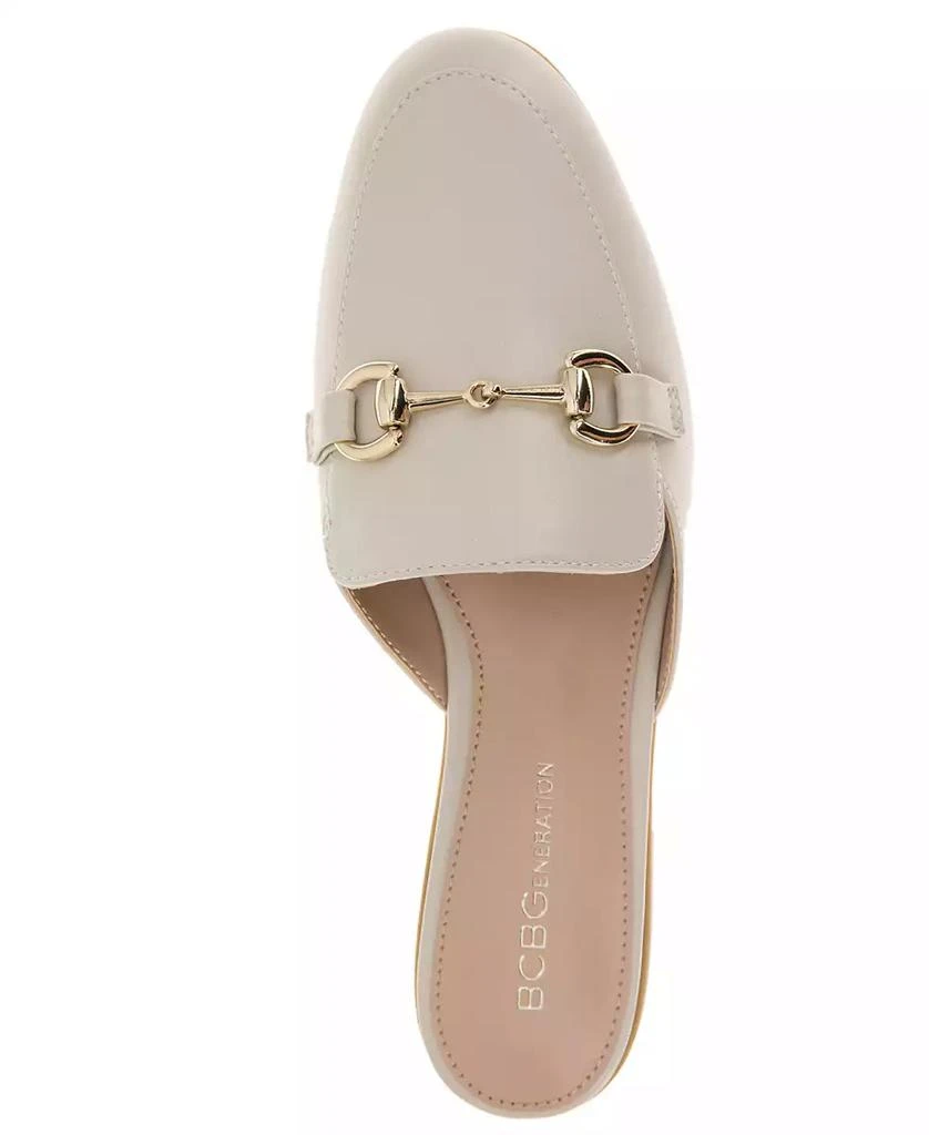 BCBG Women's Zorie Tailored Slip-On Loafer Mules 4