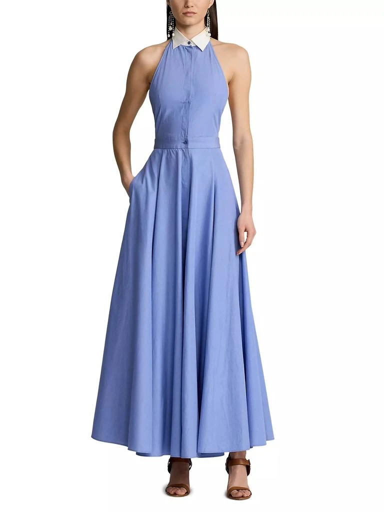 Ralph Lauren Eldred Cotton Halter Maxi Dress 3