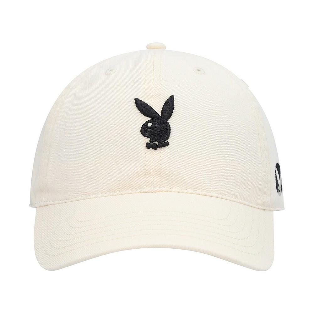 Playboy Men's Cream Micro Dad Adjustable Hat