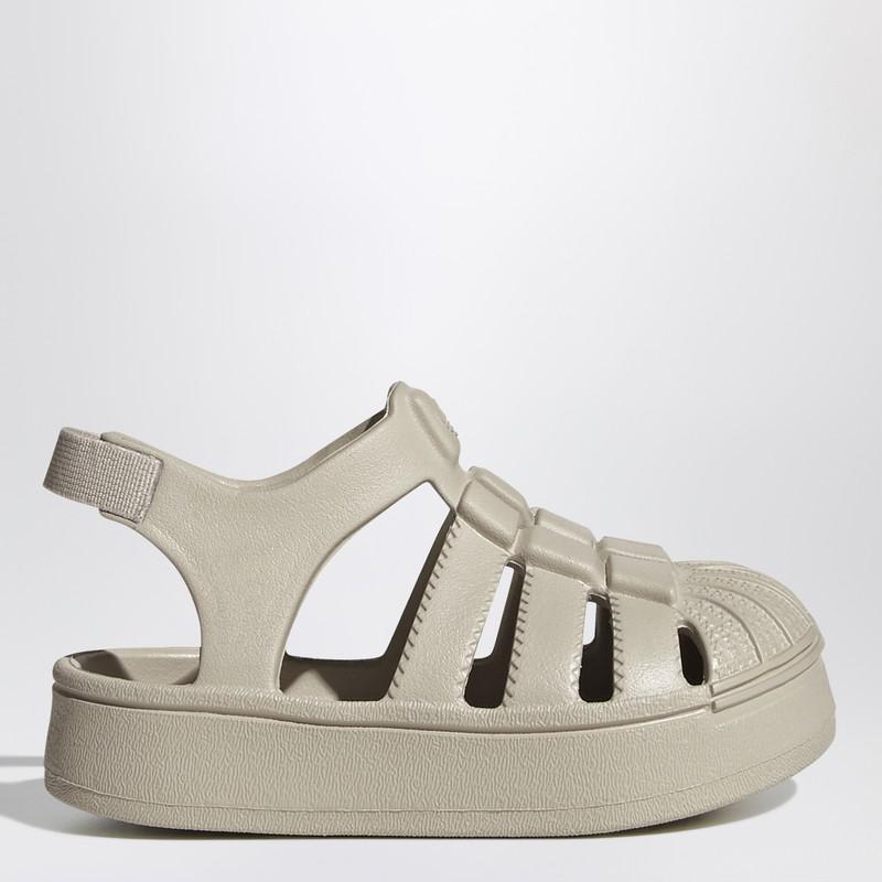 Adidas Beige Superstar sandals