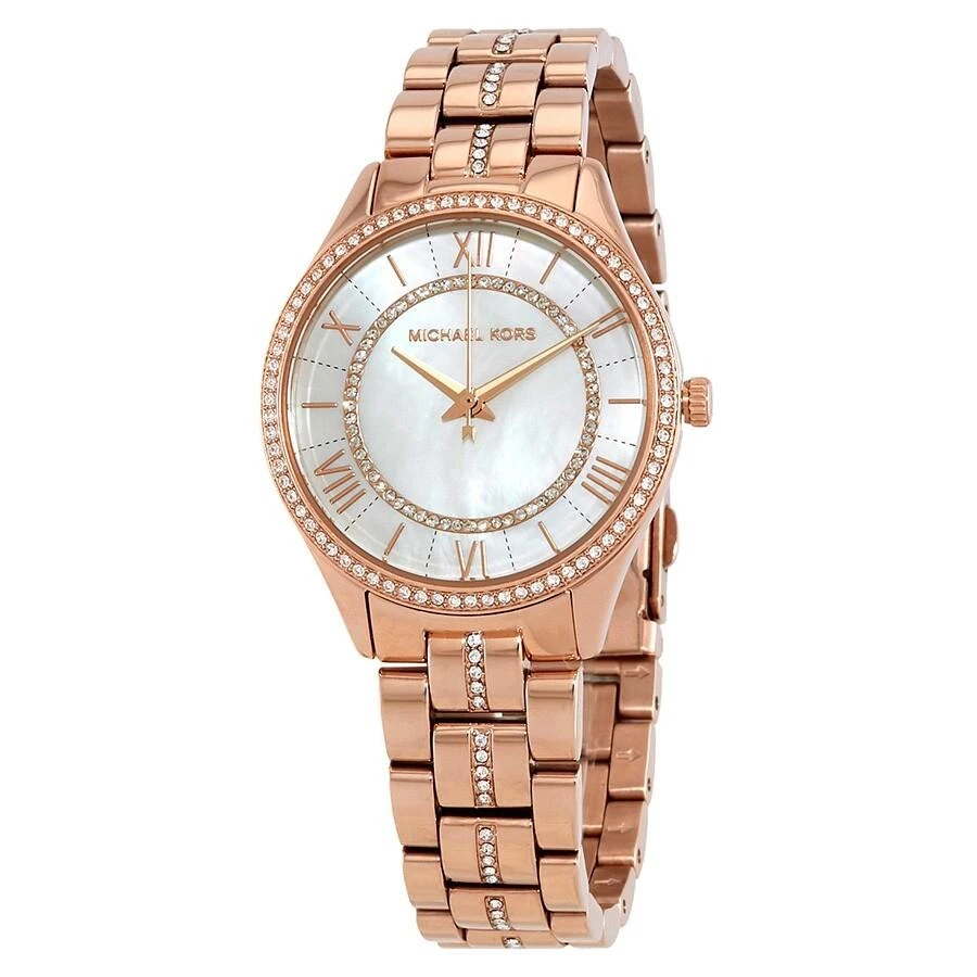 Michael Kors Lauryn Crystal Mother of Pearl Dial Ladies Watch MK3716 1