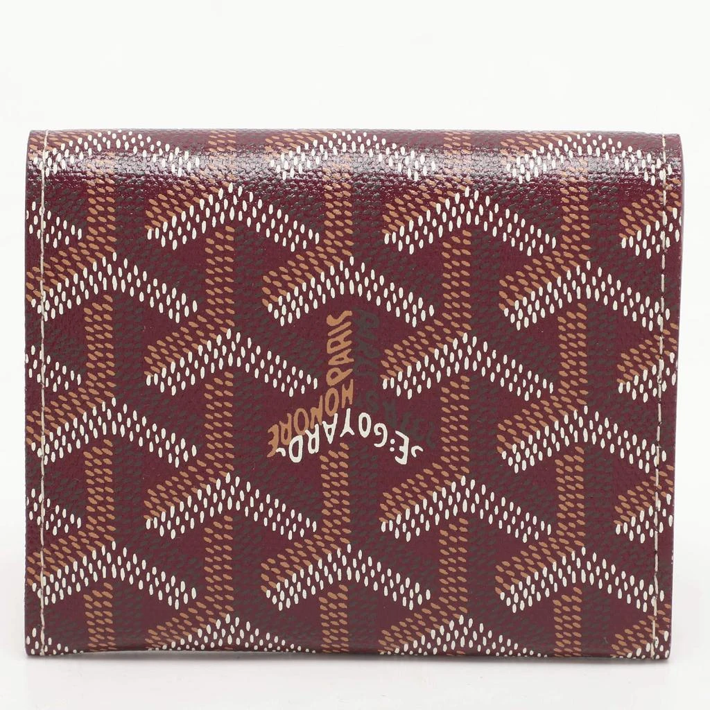 Goyard Goyard Burgundy Goyardine Coated Canvas Marigny Wallet 6