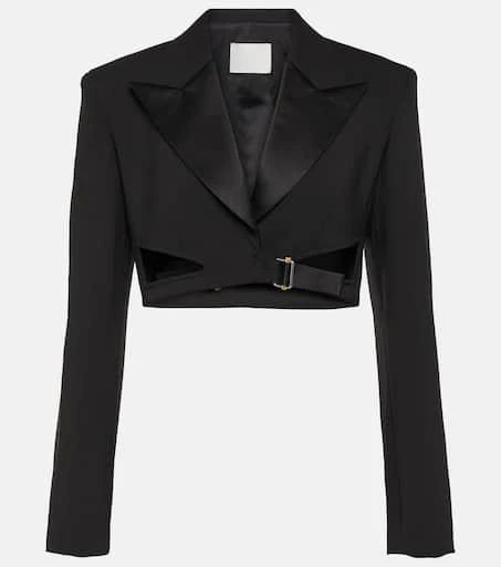 Dion Lee Buckle-detail cropped blazer 1