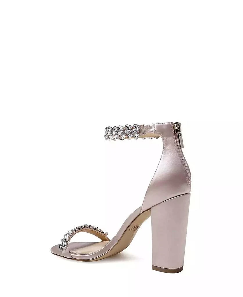 Badgley Mischka Women's Mayra Block Heel Evening Sandals 4