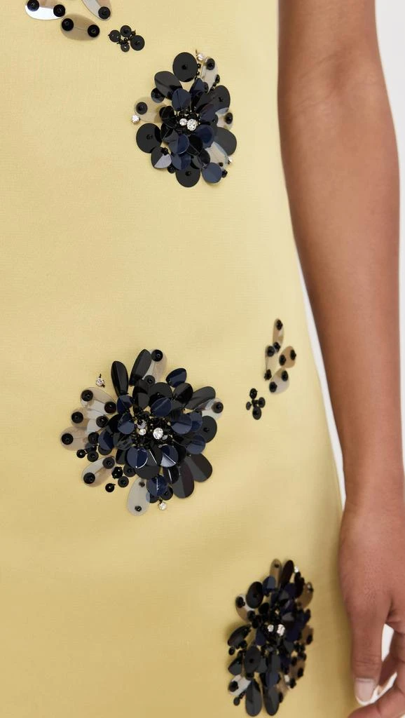 Tanya Taylor Barton Embellished Satin Dress 5