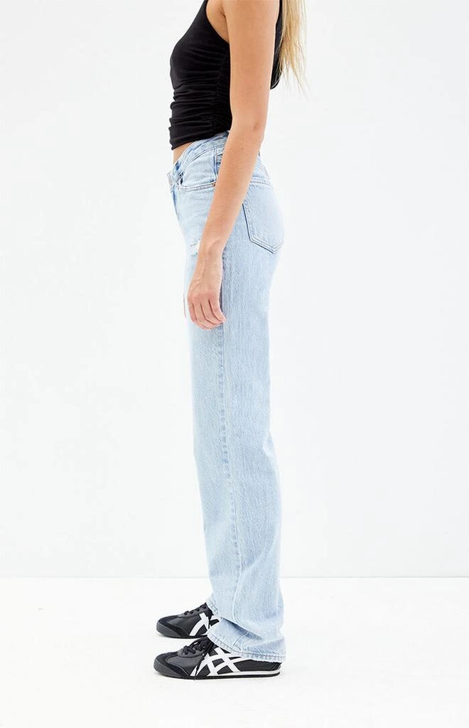 PacSun Light Indigo V-Dip '90s Boyfriend Jeans 3
