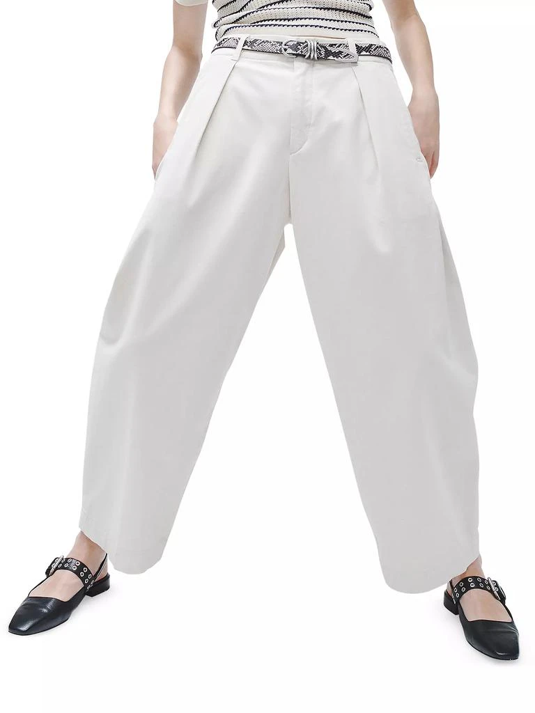 Rag & Bone Donovan Cotton Barrel-Leg Pants 7
