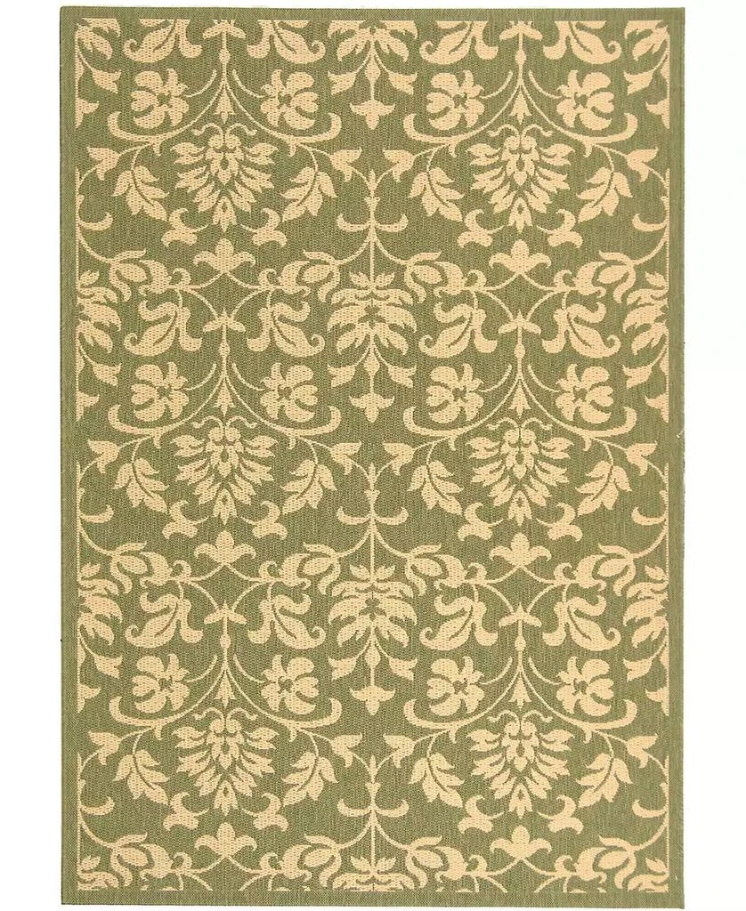 Safavieh Courtyard Olive and Natural Sisal Weave Area Rug Collection