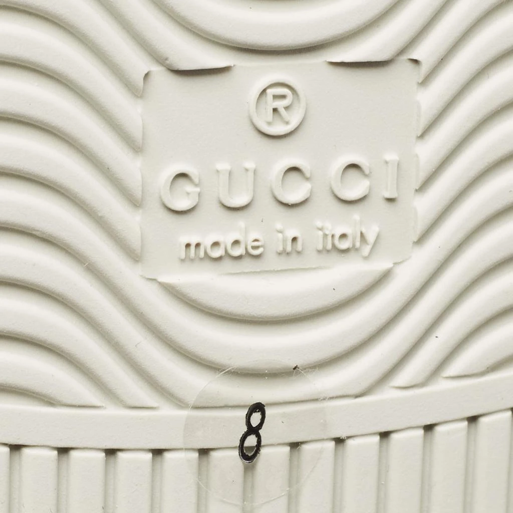 Gucci Gucci Grey Coated GG Canvas Ace Low Top Sneakers Size 42 8