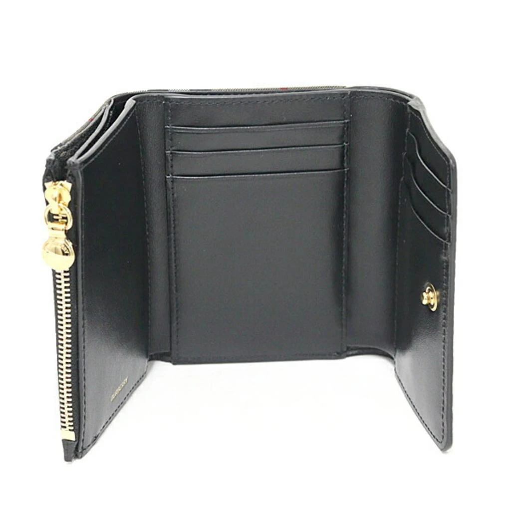 Burberry Elastane Cotton Leather Wallet (Tri-Fold) (Pre-Owned) 2