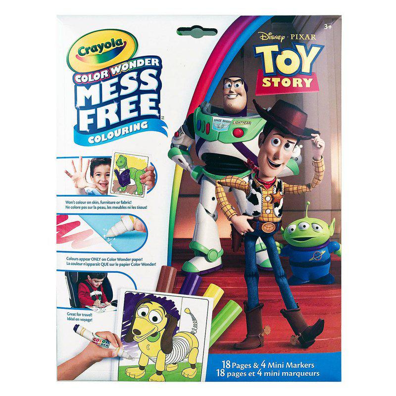 Crayola Crayola Color Wonder Mess Free Colouring Toy Story 18 pages and 4 Mini Markers