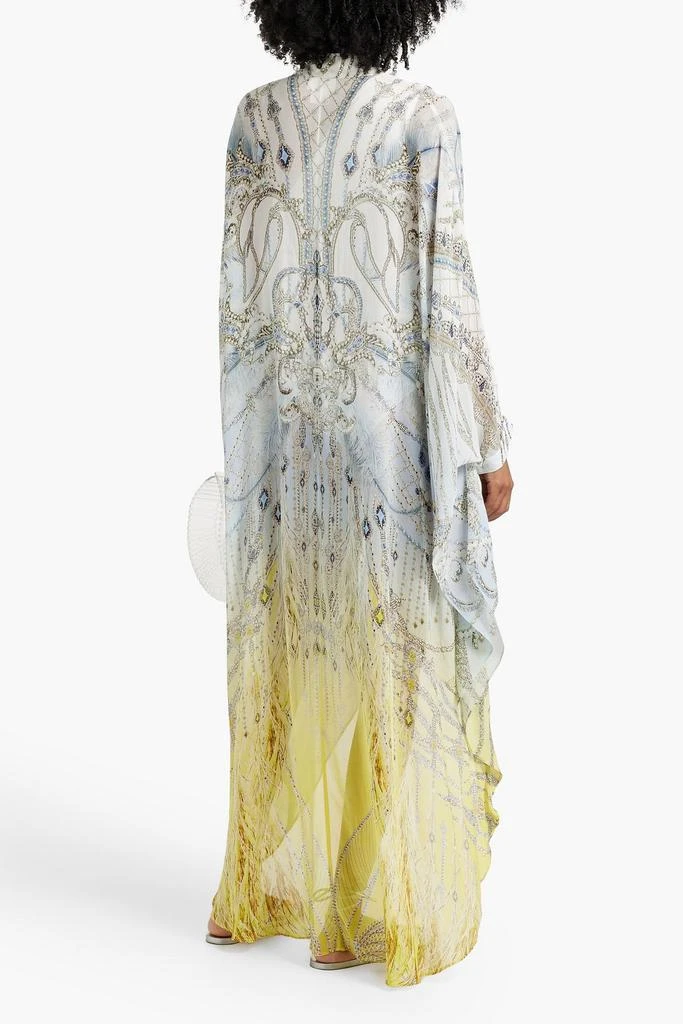 Camilla Crystal-embellished printed silk crepe de chine coverup 3