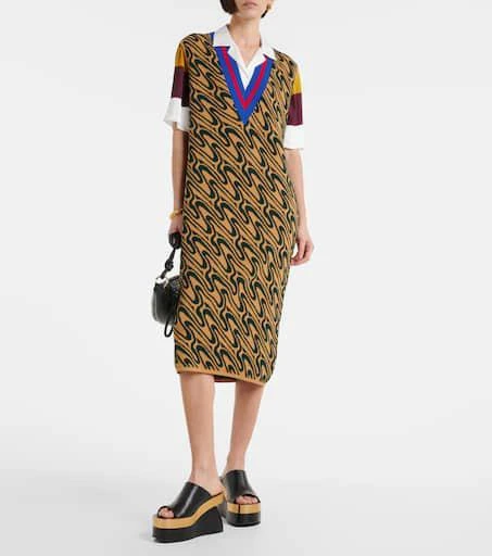 Dries Van Noten Intarsia midi dress 2