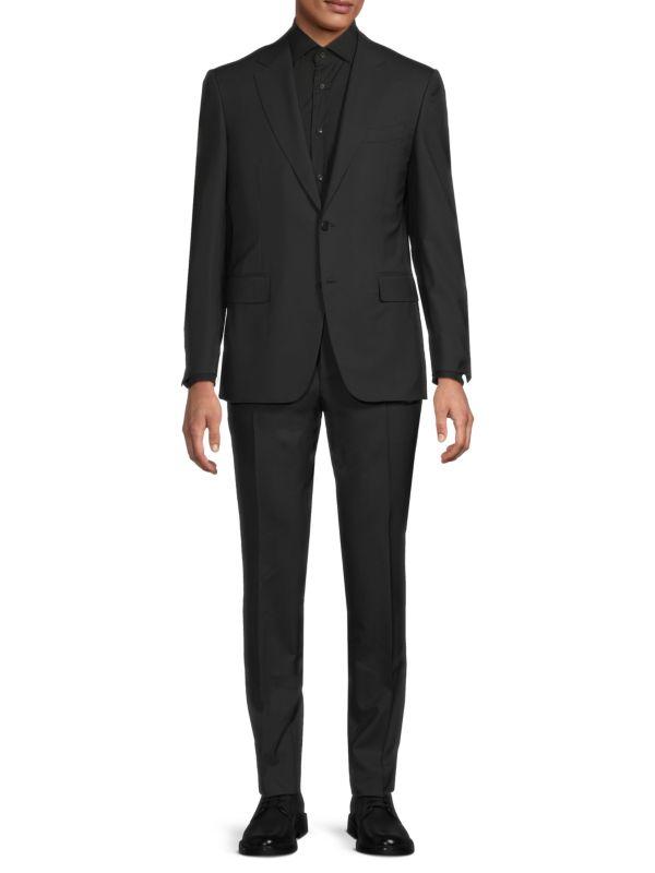 Canali Modern-Fit Wool Two-Button Suit