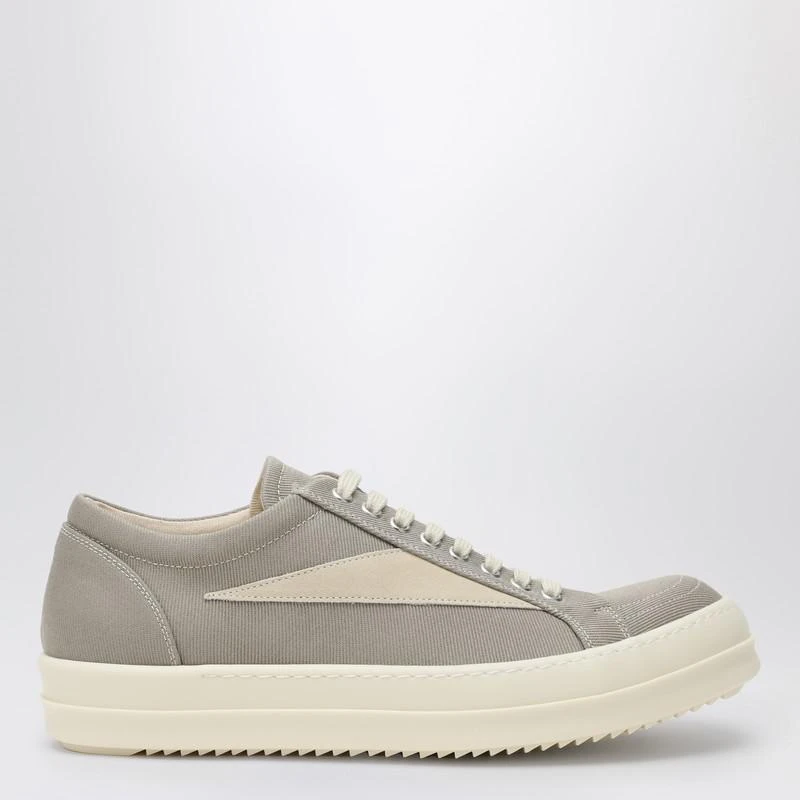 DRKSHDW Vintage grey canvas and suede sneakers 1