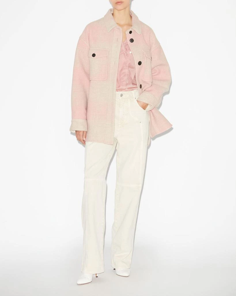 Isabel Marant Étoile MARANT ÉTOILE, MARVELI CHECKED COAT - Women - Pink - 32 1