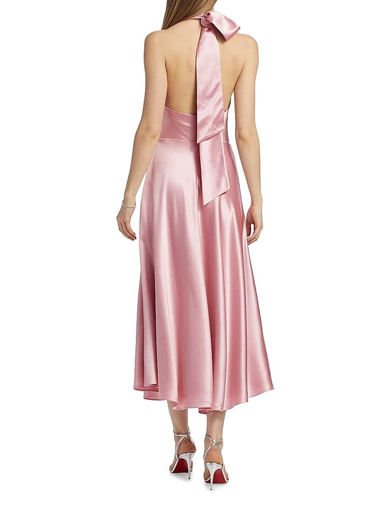 Milly Aurora Satin Midi-Dress 5
