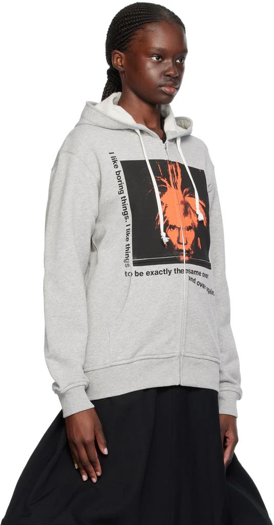 Comme des Garcons Gray Andy Warhol Hoodie 2