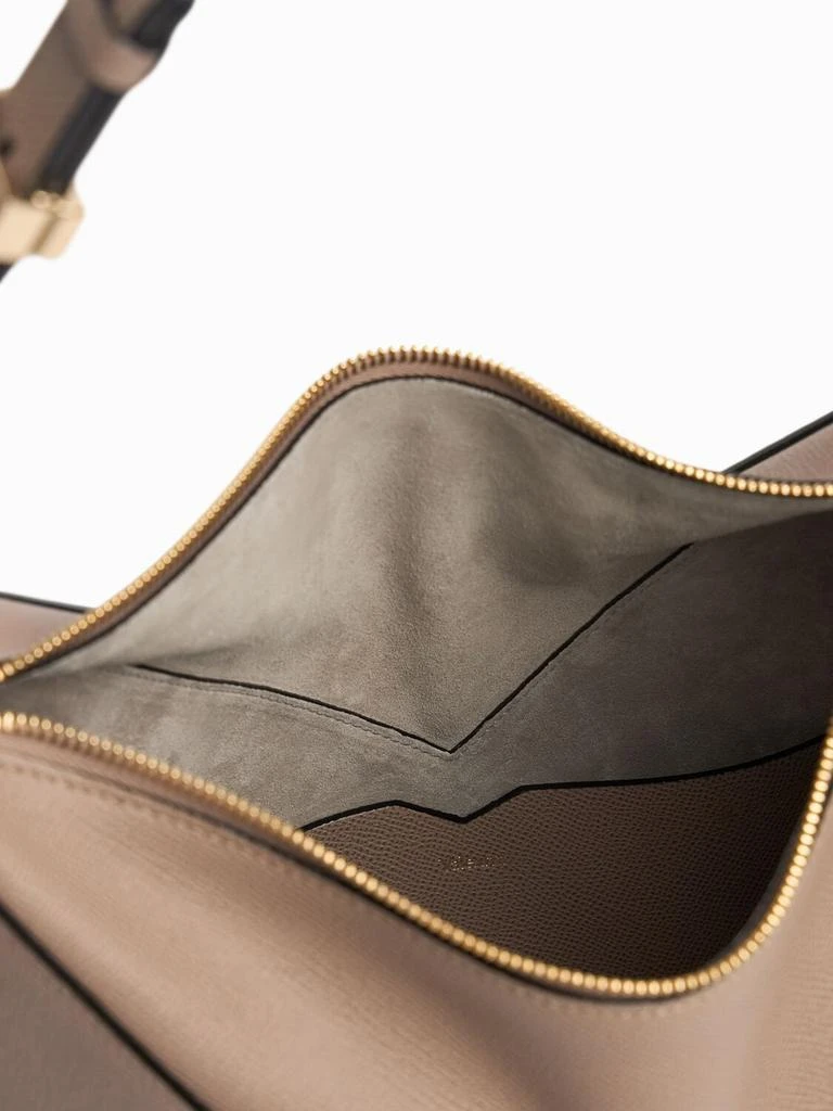 VALEXTRA Small Vivi Leather Hobo Bag 4