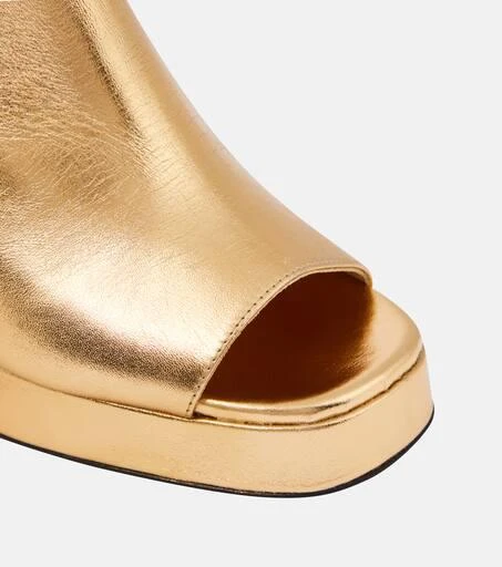 Souliers Martinez Alba 90 platform leather mules 6