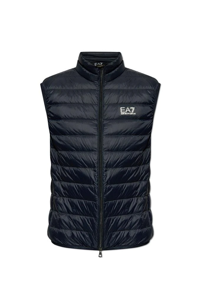 Emporio Armani Ea7 Emporio Armani Logo Printed Quilted Padded Gilet 1
