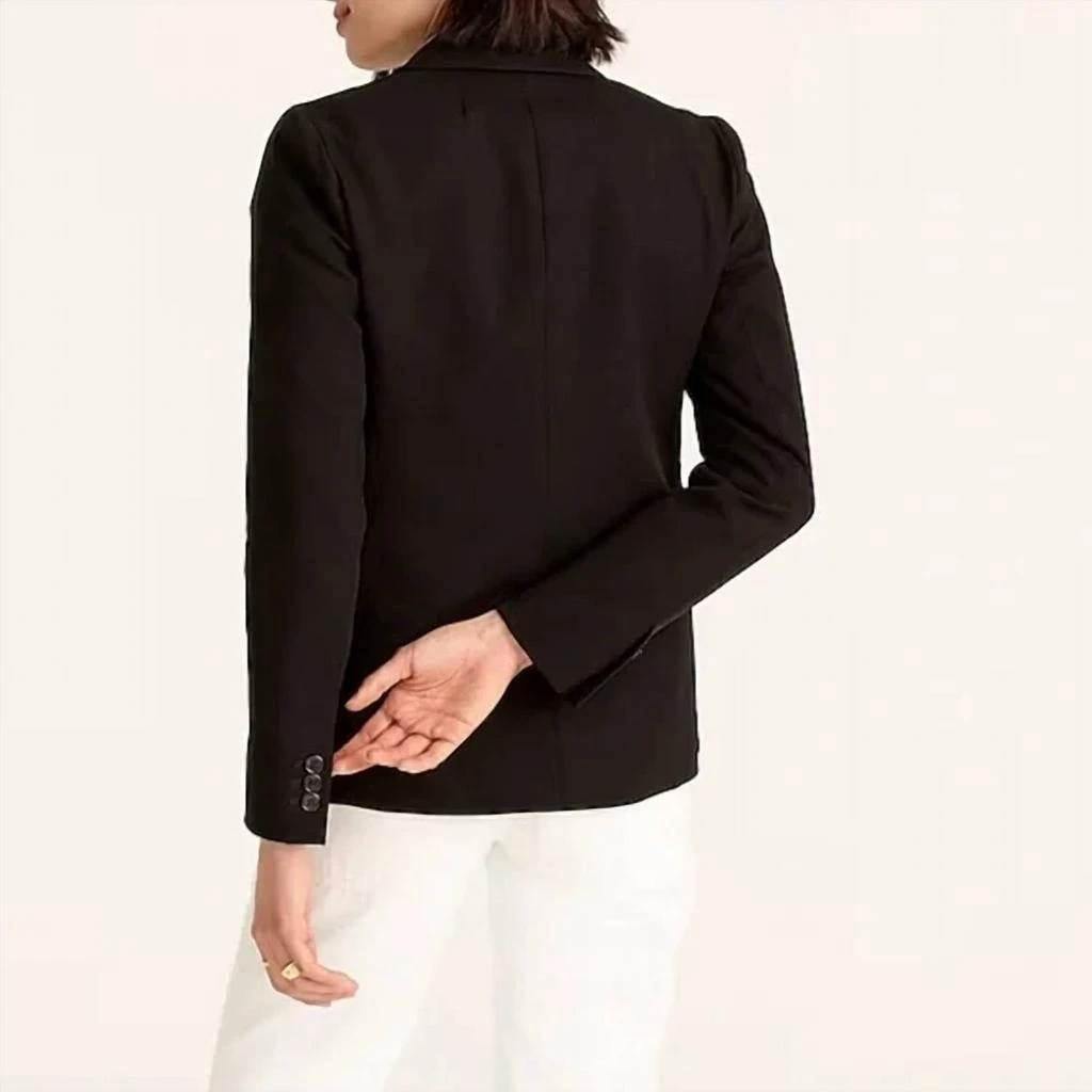 J. Crew Parke Blazer Bi-Stretch Cotton In Black 2