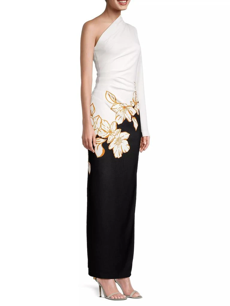 One33 Social Ruched One-Shoulder Gown 4