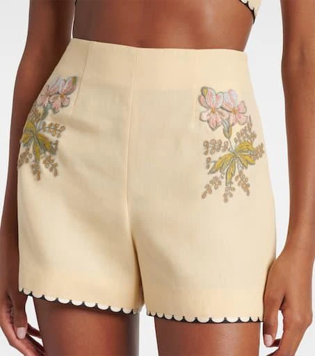Valentino Escape floral embroidered shorts 4