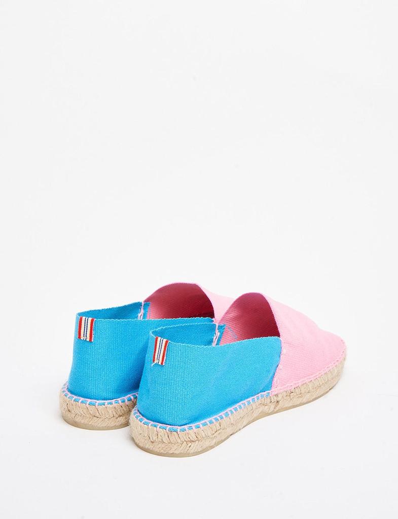 INES DE LA FRESSANGE Aglae pink-turquoise espadrilles