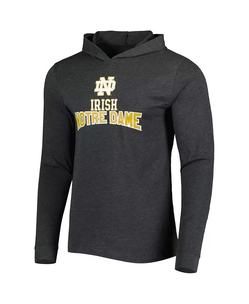Concepts Sport Men's Heathered Green, Heathered Charcoal Notre Dame Fighting Irish Meter Long Sleeve Hoodie T-shirt and Jogger Pants Set 3