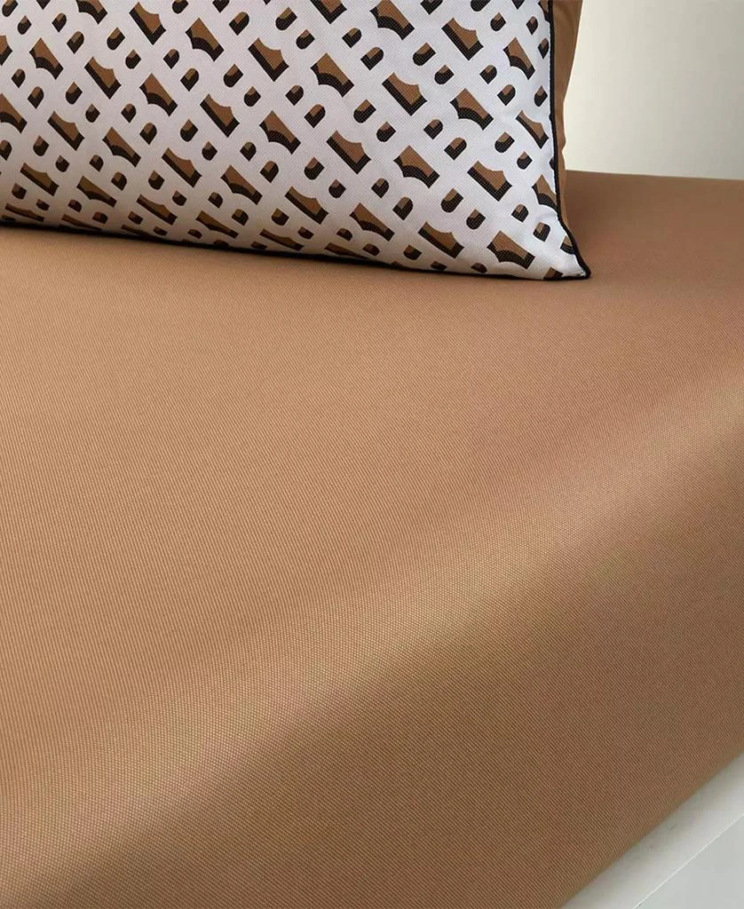 Boss Home by Hugo Boss B Monogram 300 Thread Count Cotton Fitted Sheet, King 1
