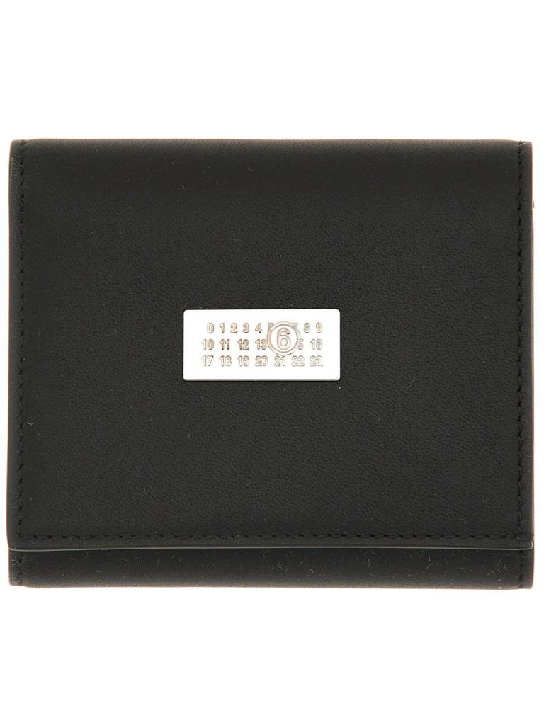 マルジェラ【MM6/エムエム６】 JAPANESE 6 FLAP WALLET Black Leather Japanese 6 Flap Wallet | MM6