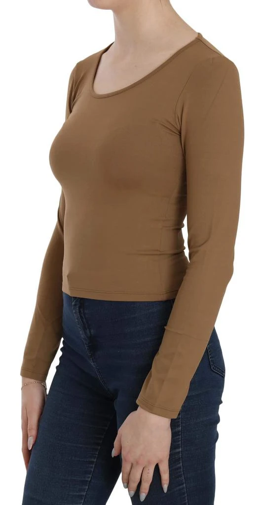 GF Ferre GF Ferre  Long Round Neck Sleeve Fitted Shirt Tops Blouse 2