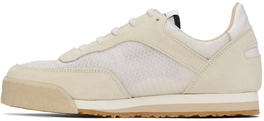 Spalwart White & Beige Pitch Low Sneakers 3
