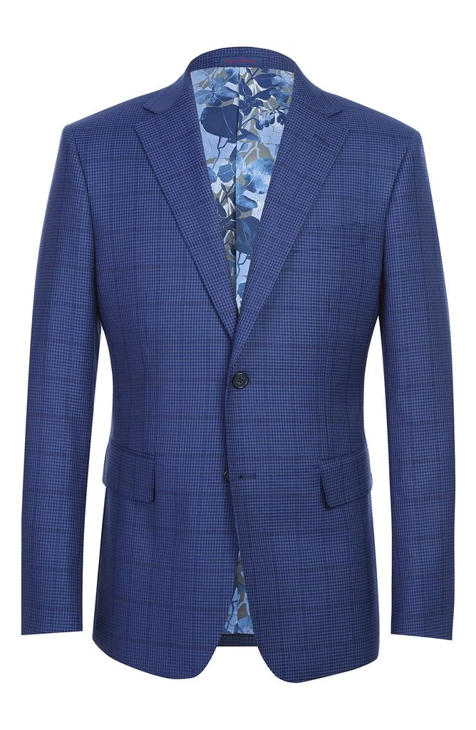 English Laundry Trim Fit Plaid Two-Piece Suit 6