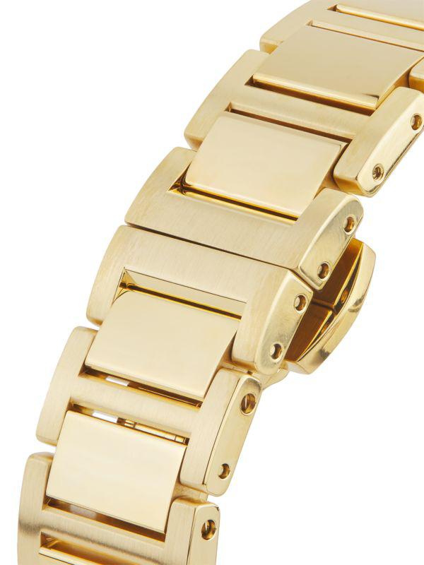 稀少 FENDI(フェンディ) IP Yellow Gold Bracelet Ladies Watch Fendi IP Yellow Gold Stainless Steel Bracelet Watch/29MM