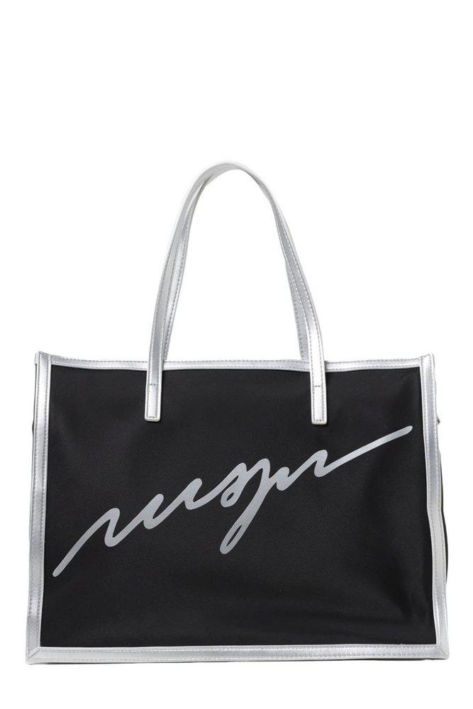MSGM MSGM Kids Logo Printed Tote Bag