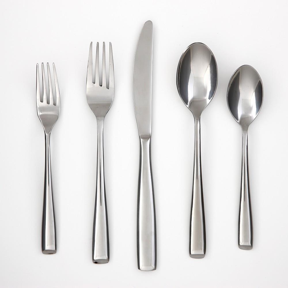 Cambridge Silversmiths Rachel Mirror 20-Piece 18/10 Stainless Steel Flatware Set, Service for 4